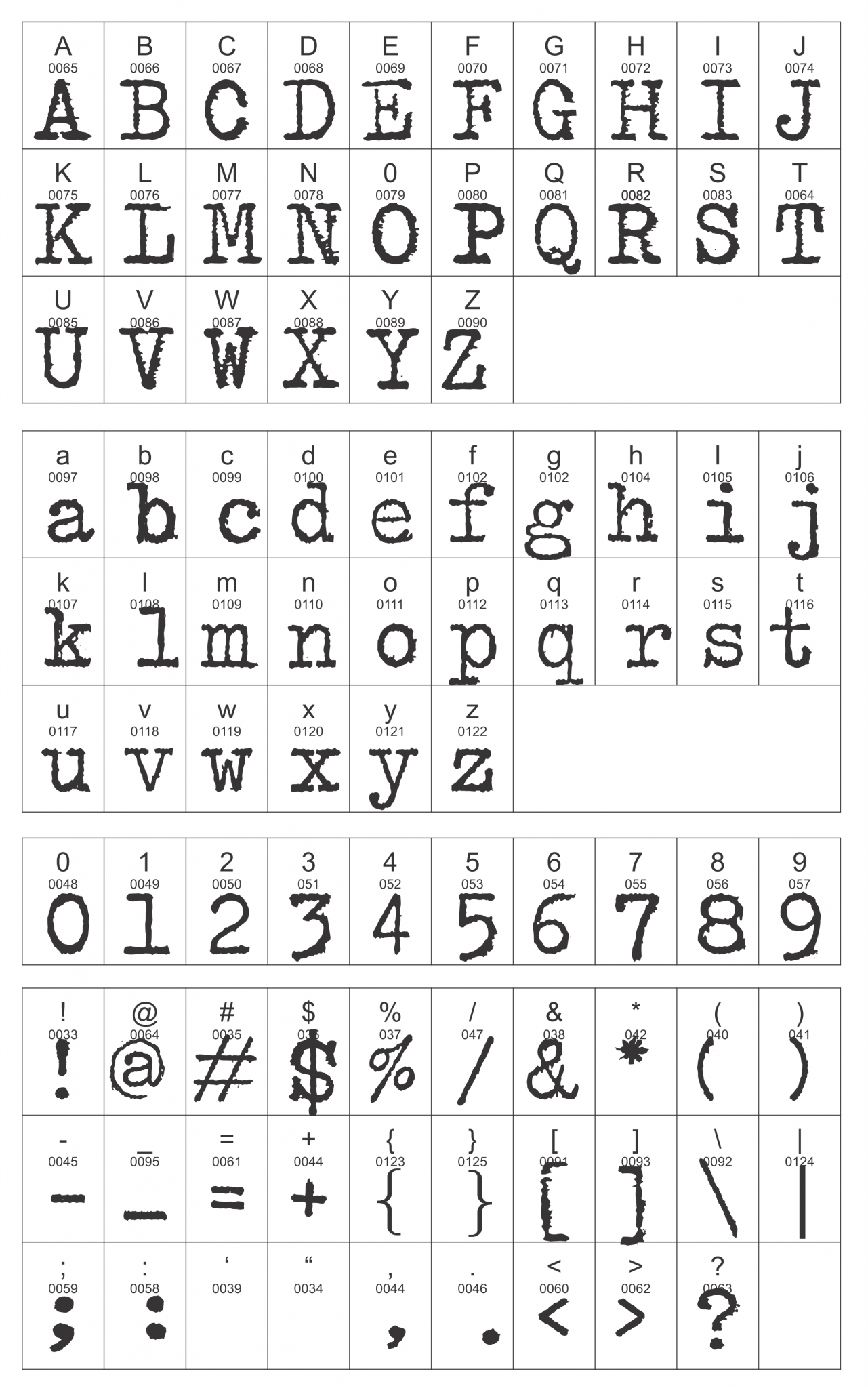 Penguin Typewriter Font